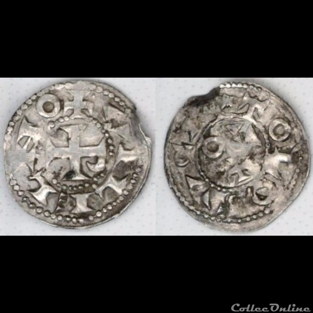 monnaie france feodale denier de guillaume iii taillefer 998 1003 1037