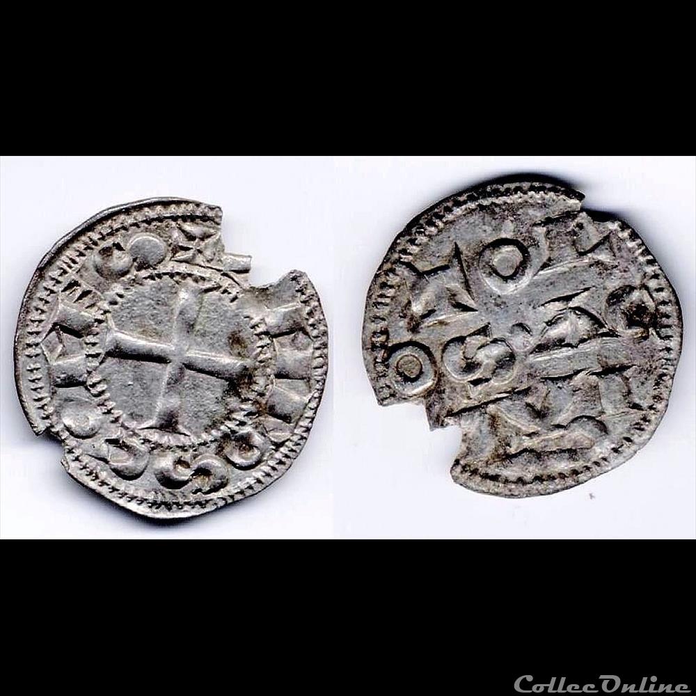 OBOLE D'ALFONSE JOURDAIN (1112 - 1148) monnaie france feodale obole alfonse jourdain 1112 1148