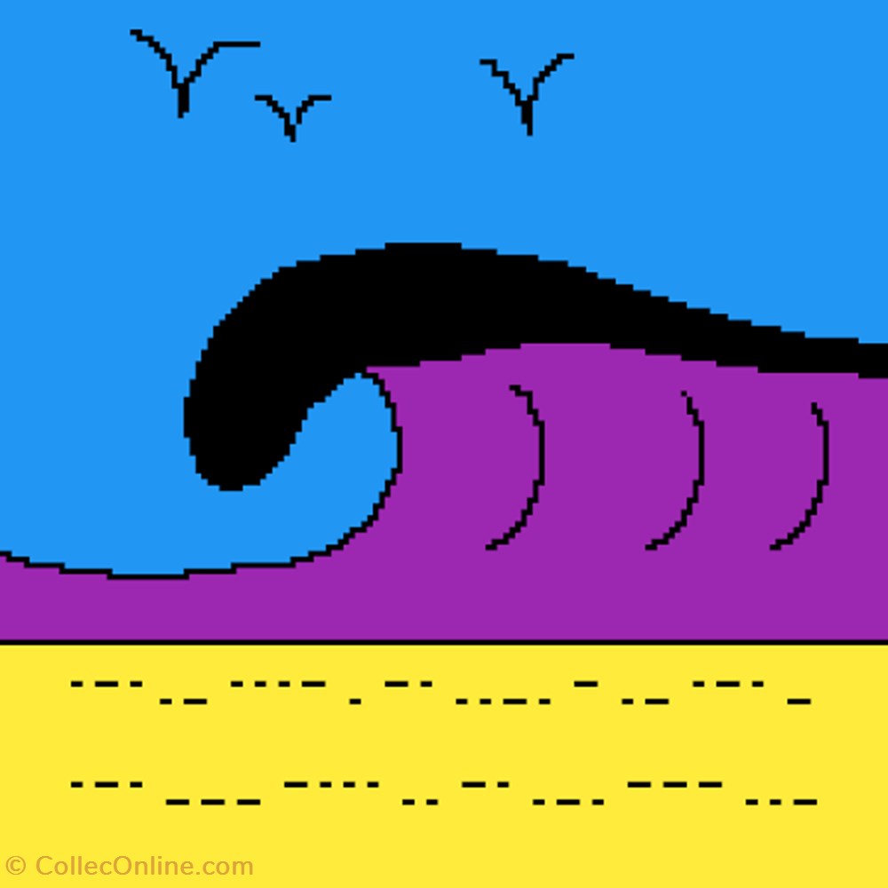 nft art sunsetwave 001
