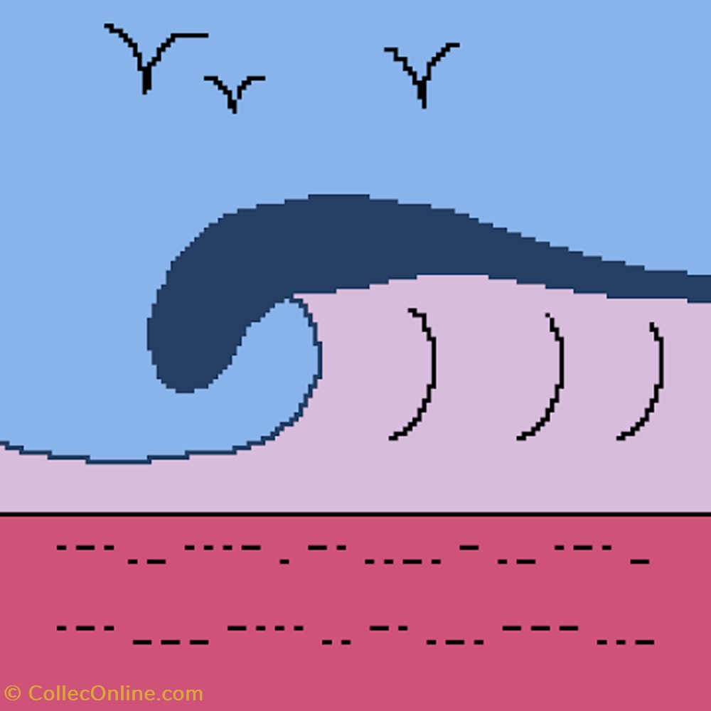 SunsetWave #096 nft art sunsetwave 096