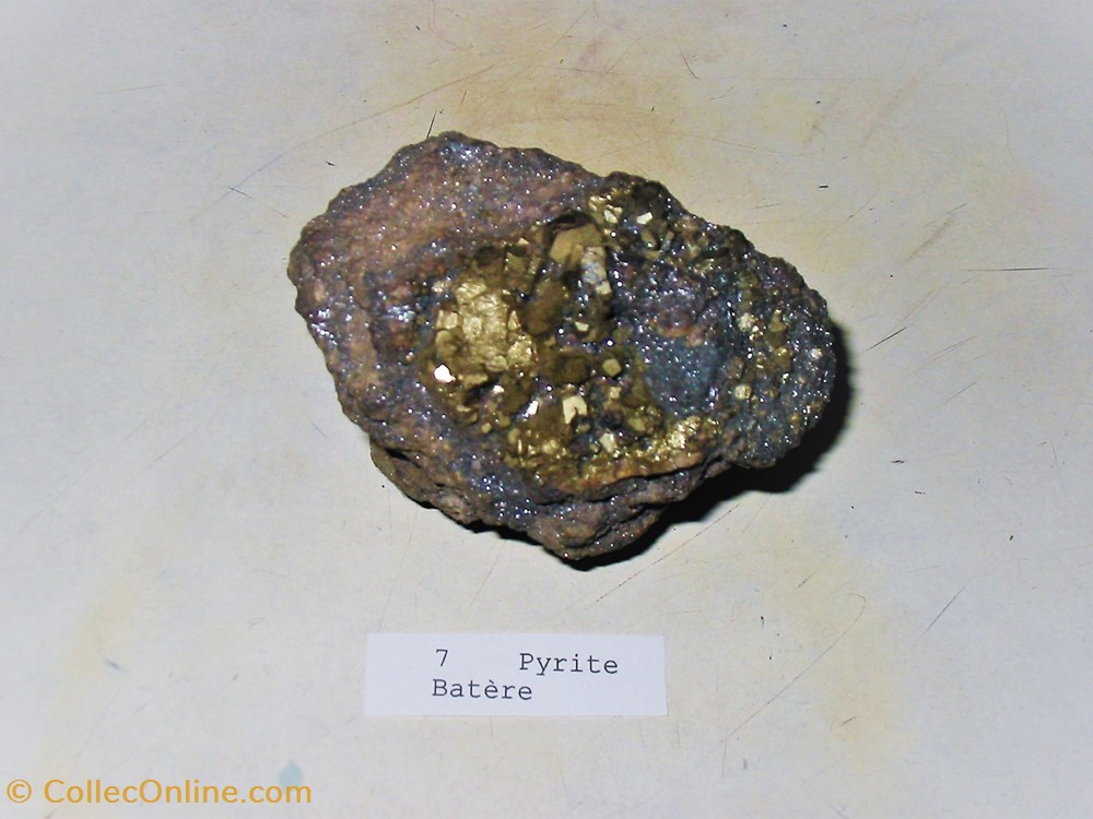 PYRITE de Batère mineraux meteorites pyrite de batere