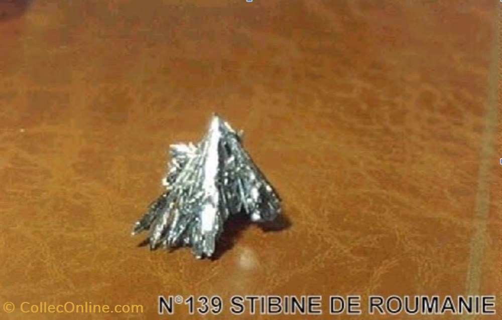 STIBINE de Roumanie mineraux meteorites stibine de roumanie