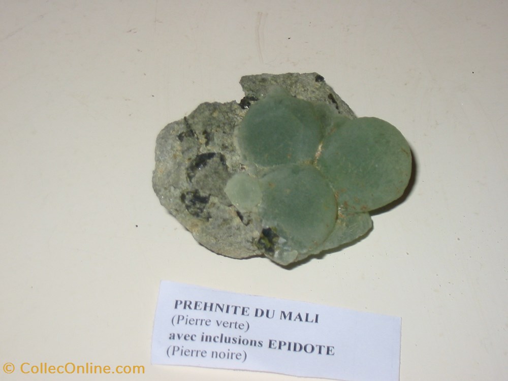 mineraux meteorites prehnite du mali
