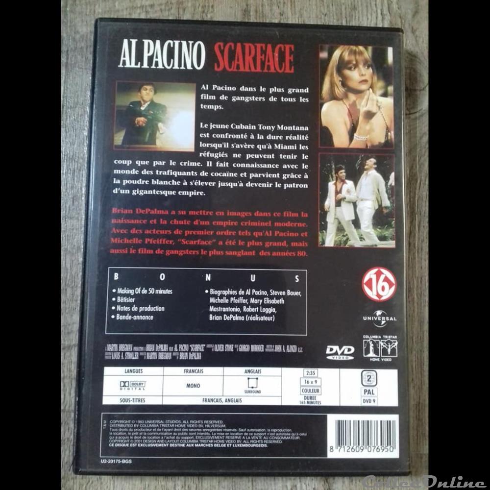 Scarface - Edition simple 3 film dvd blu ray scarface edition simple