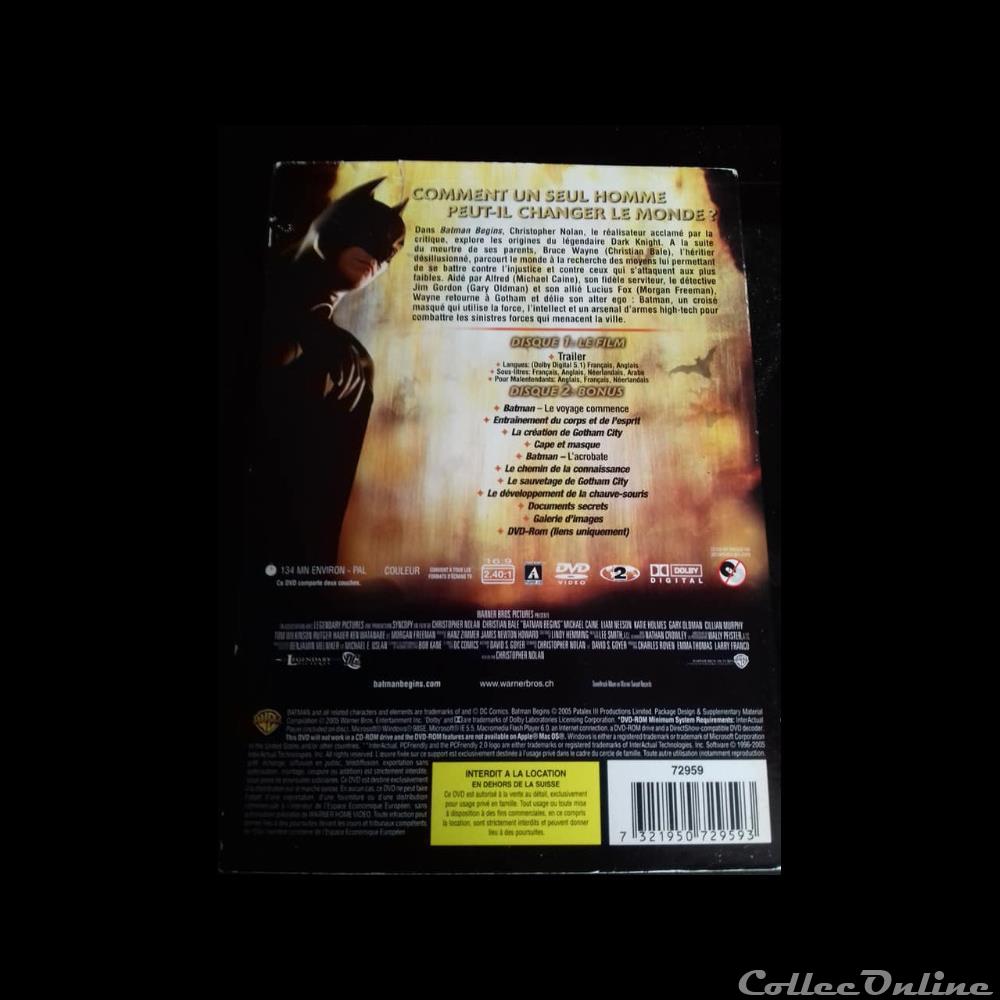 film blu ray batman begins edition speciale 2 dvd