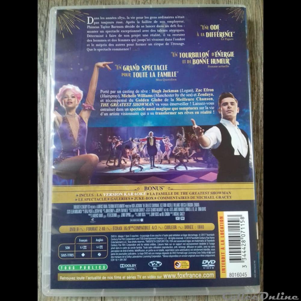 The Greatest Showman - Edition simple 3 film dvd blu ray the greatest showman edition simple