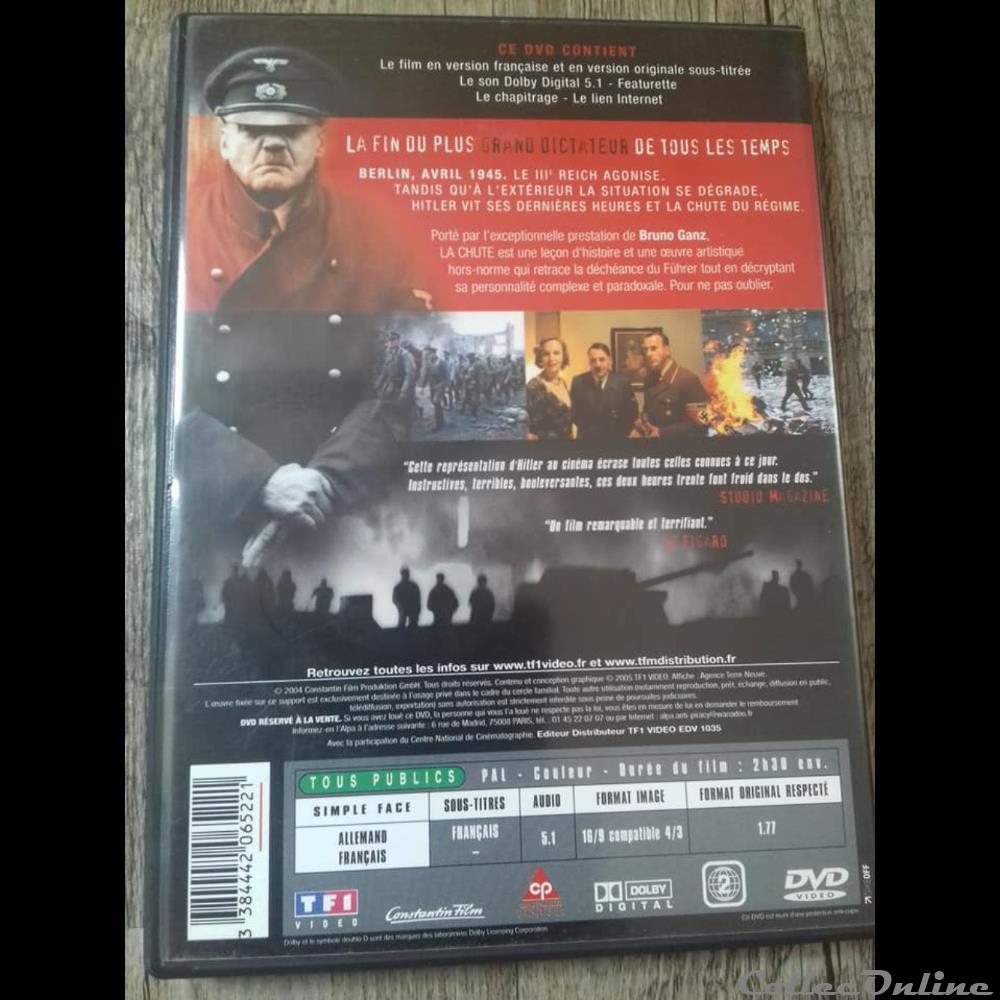 La Chute - DVD Edition simple 3 film blu ray la chute dvd edition simple