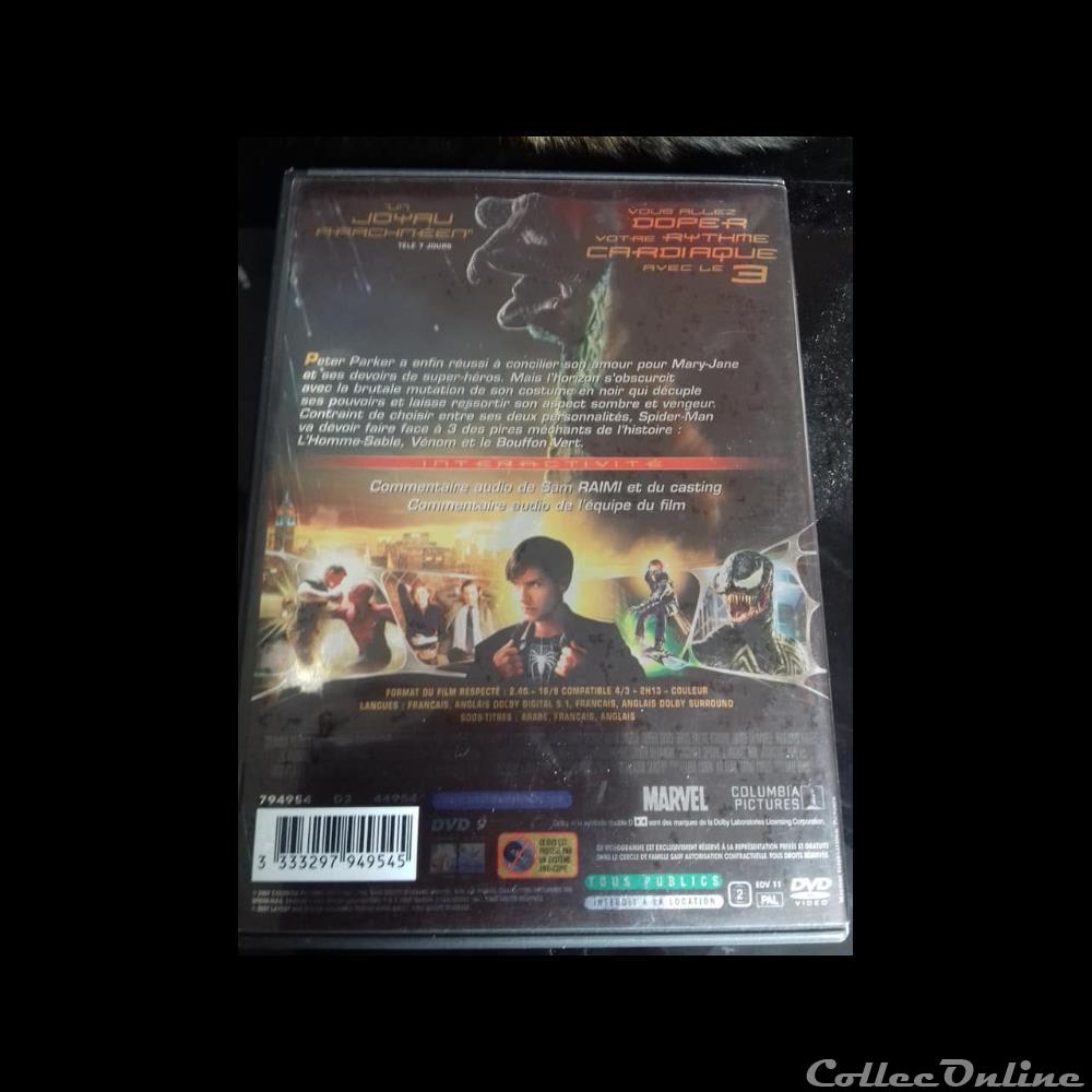 Spider-Man 3 - Edition simple 3 film dvd blu ray spider man 3 edition simple