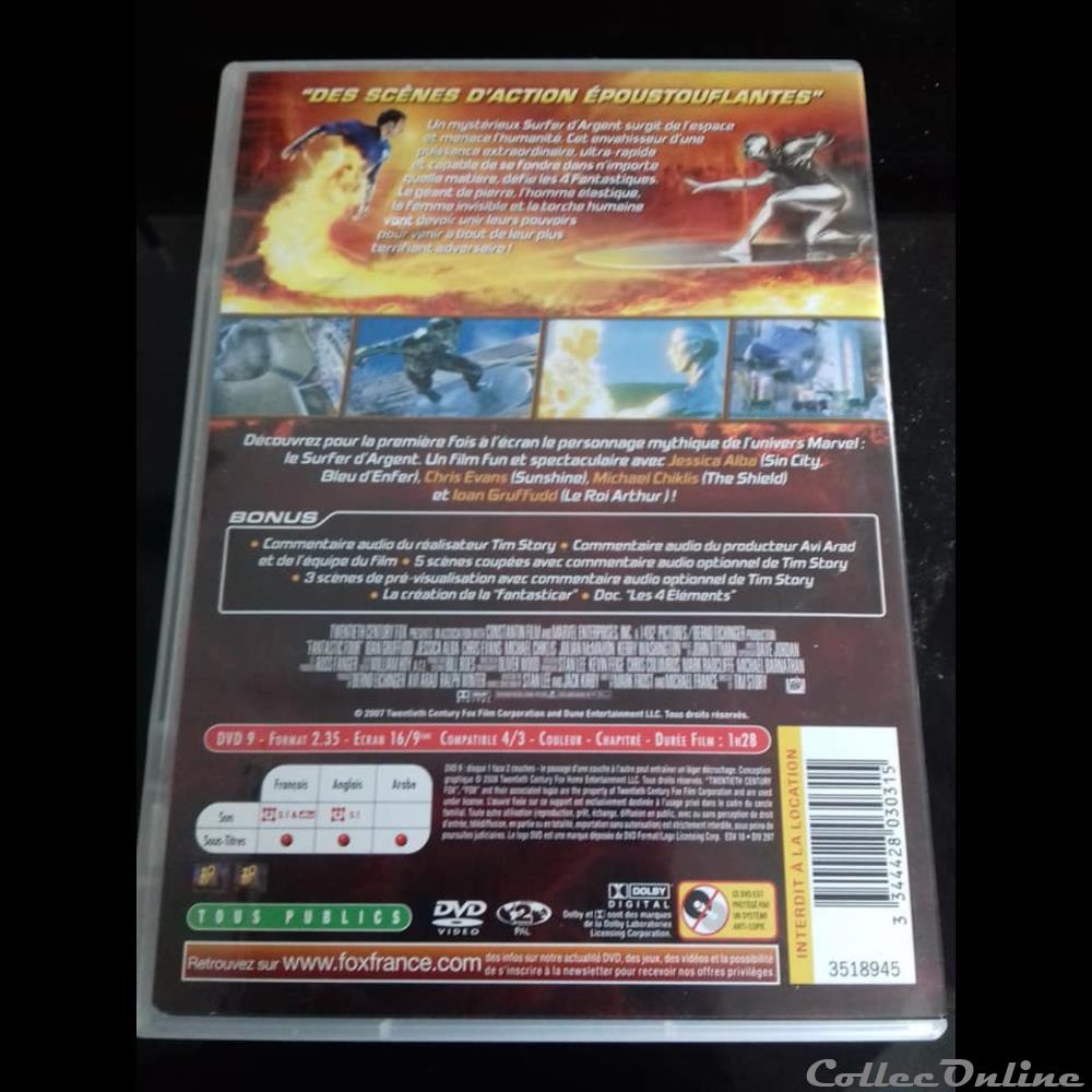 film dvd blu ray les 4 fantastiques et le surfer argent edition simple