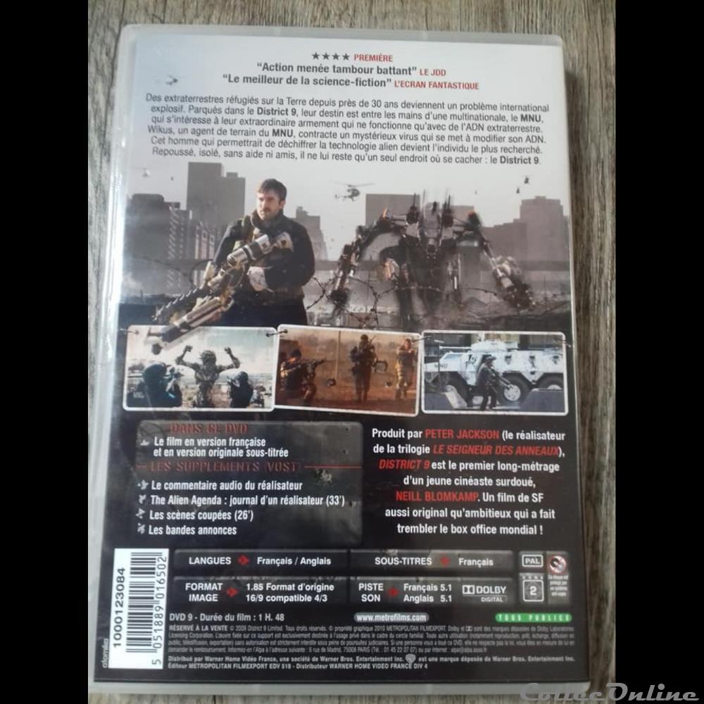 District 9 - DVD Edition Prestige 3 film blu ray district 9 dvd edition prestige