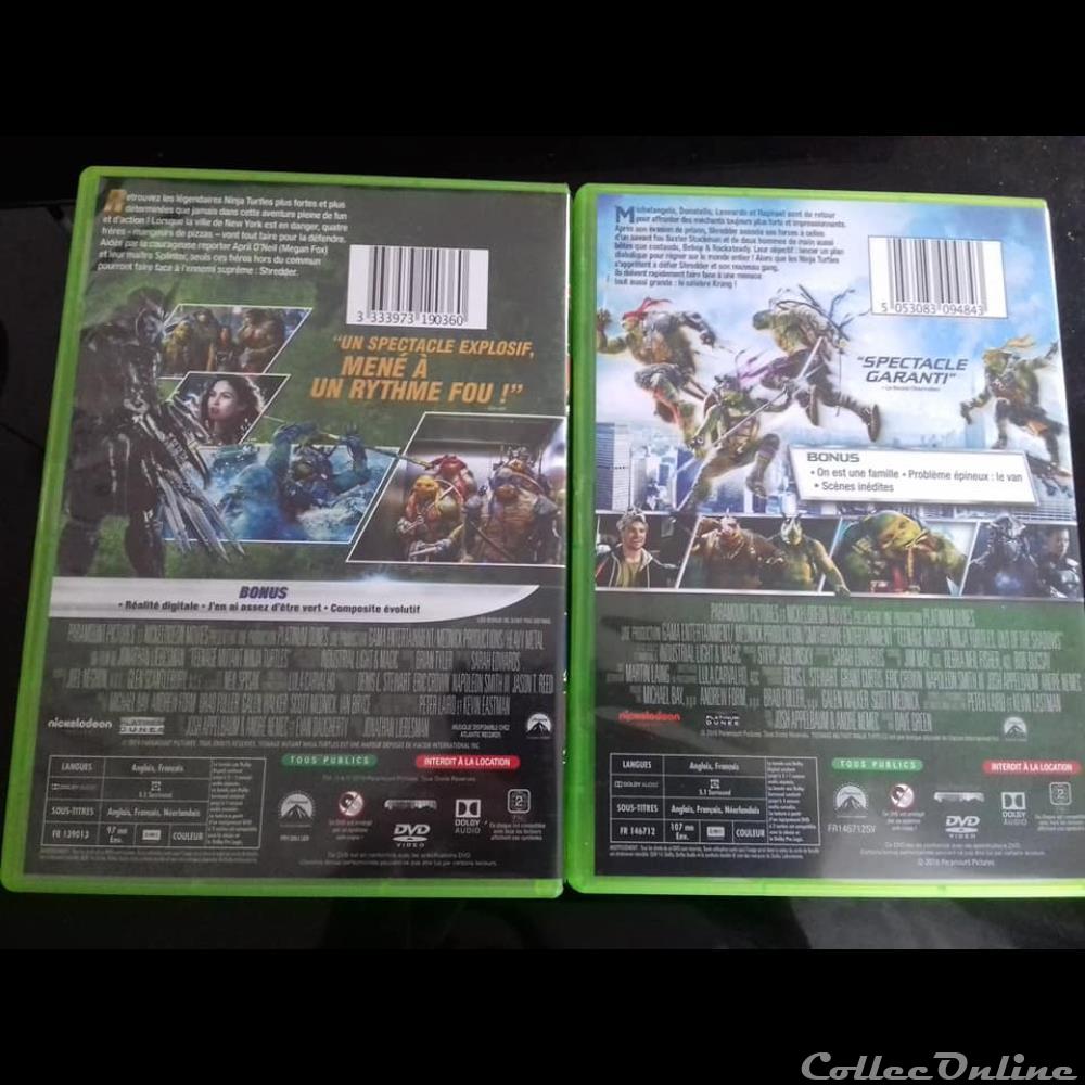 Ninja Turtles 1 & 2 - Coffret 2 films - Edition simple 4 dvd blu ray ninja turtles 1 2 coffret 2 films edition simple
