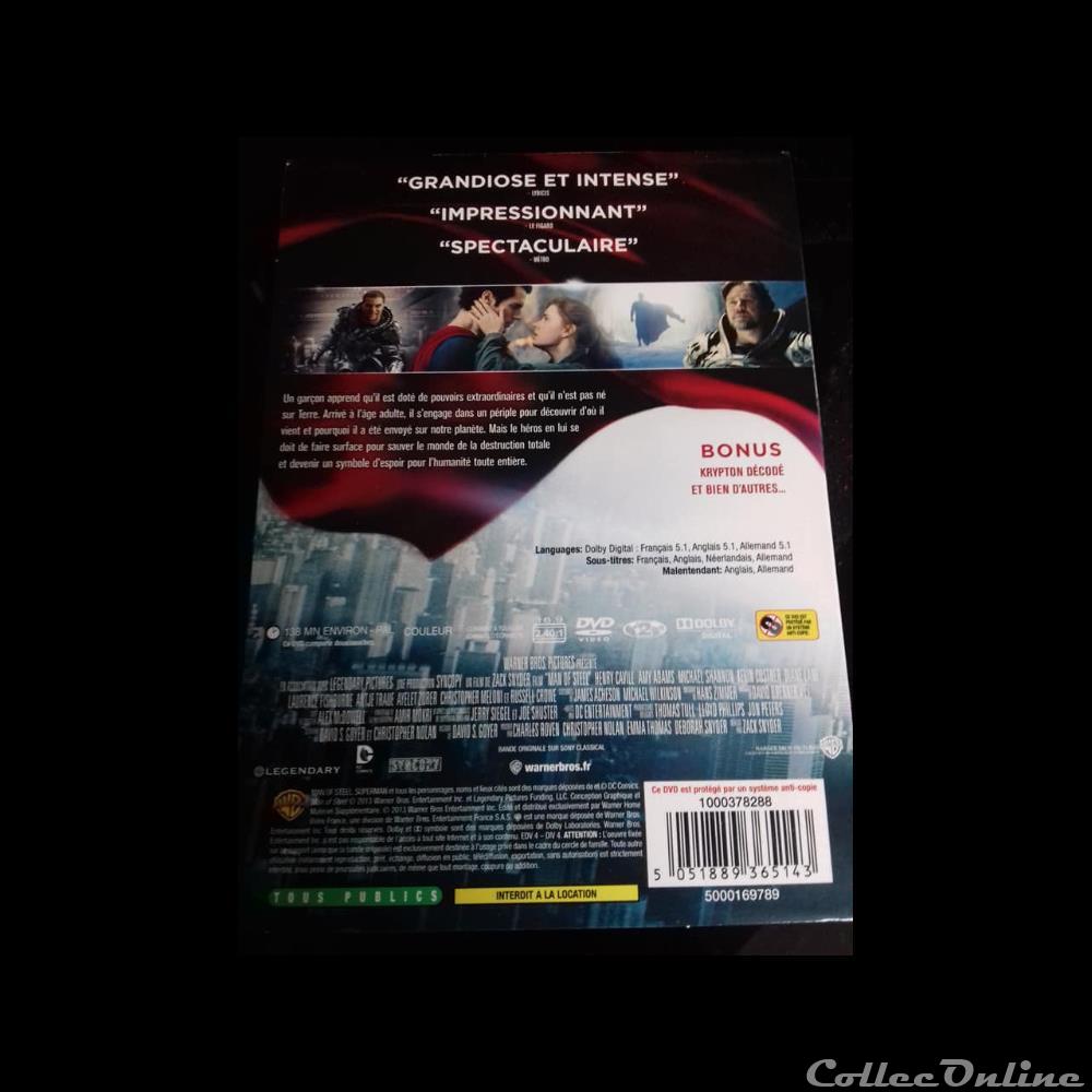 film dvd blu ray man of steel edition simple