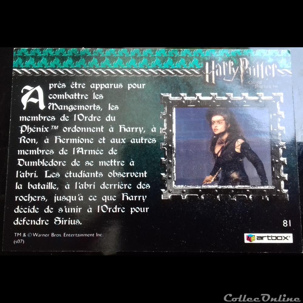 autre harry potter et ordre du phenix 81 en observant la bataille artbox carte a collectionner