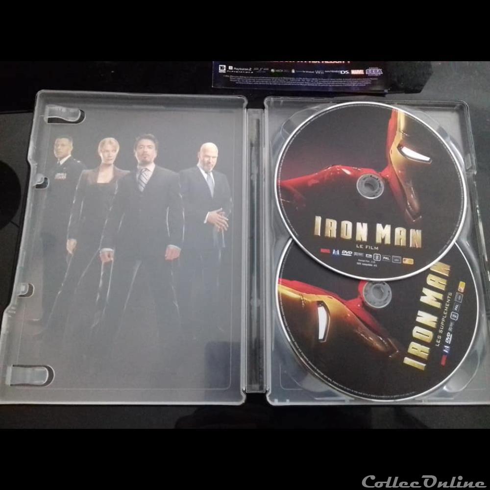 film blu ray iron man edition collector 2 dvd boitier steelbook