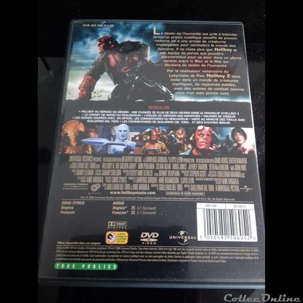 film blu ray hellboy 2 les legions or maudites edition speciale 2 dvd
