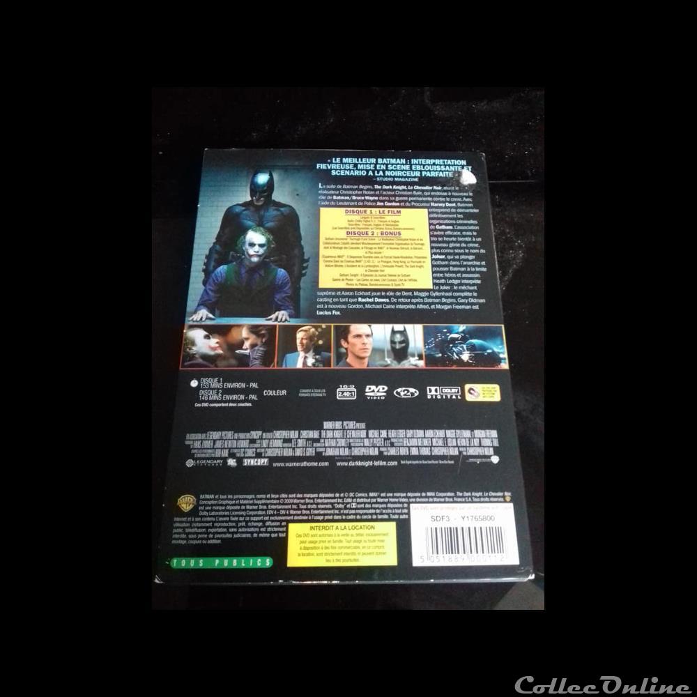 The Dark Knight Le Chevalier Noir Edition Collector 2 Dvd