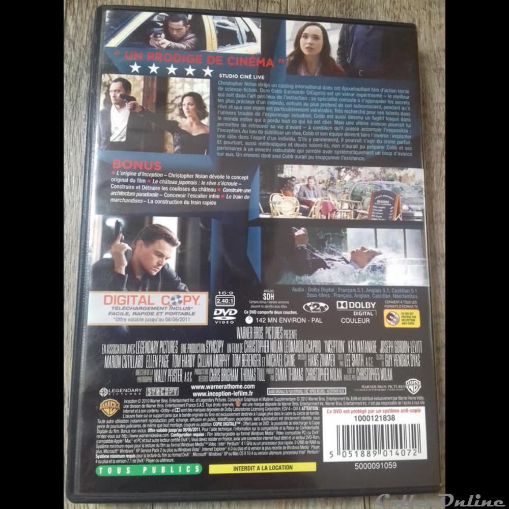 Inception Dvd Edition Simple Various Film Dvd Blu Ray