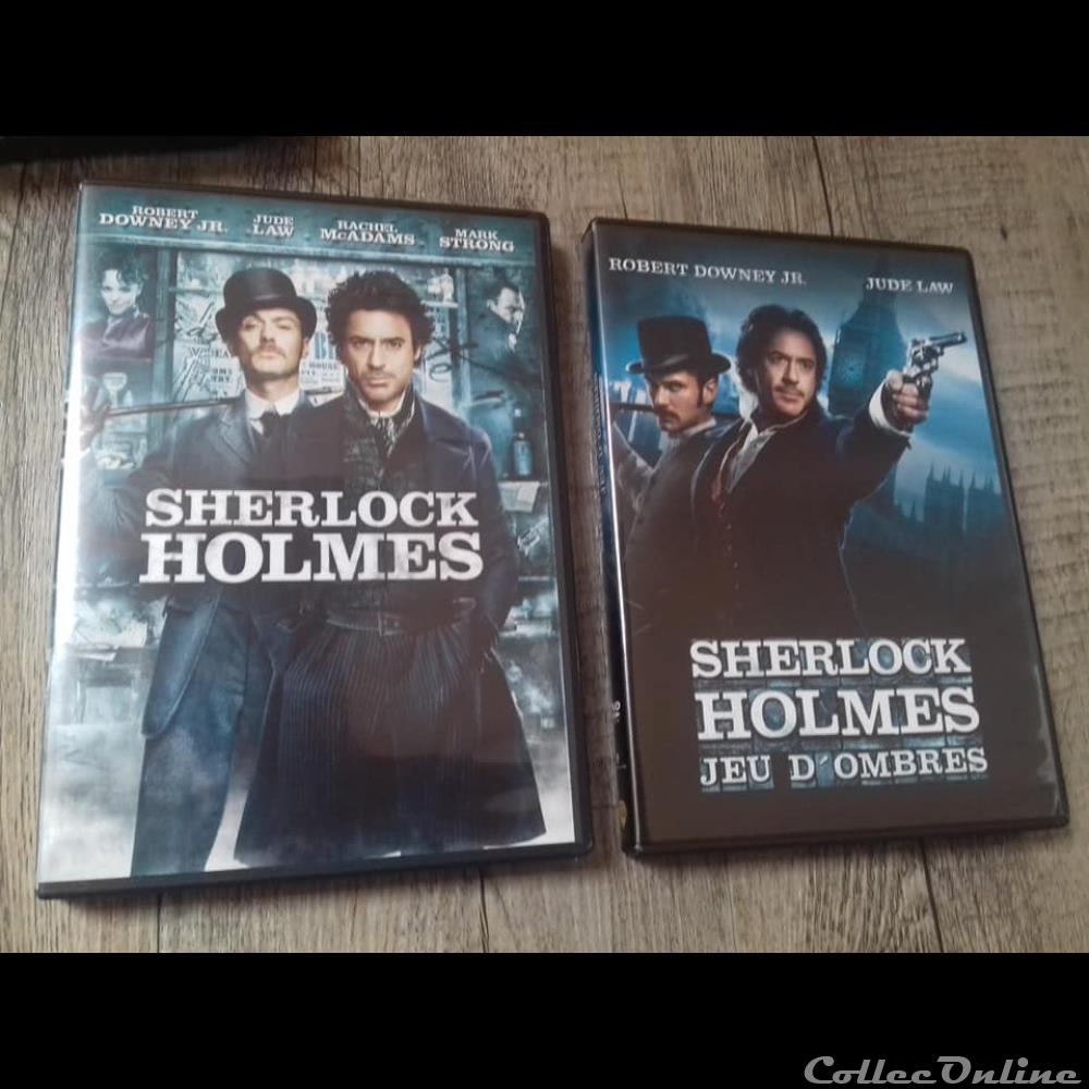 Sherlock Holmes & Sherlock Holmes : Jeu d'Ombres - Coffret 2 DVD 3 film blu ray sherlock holmes sherlock holmes jeu ombres coffret 2 dvd