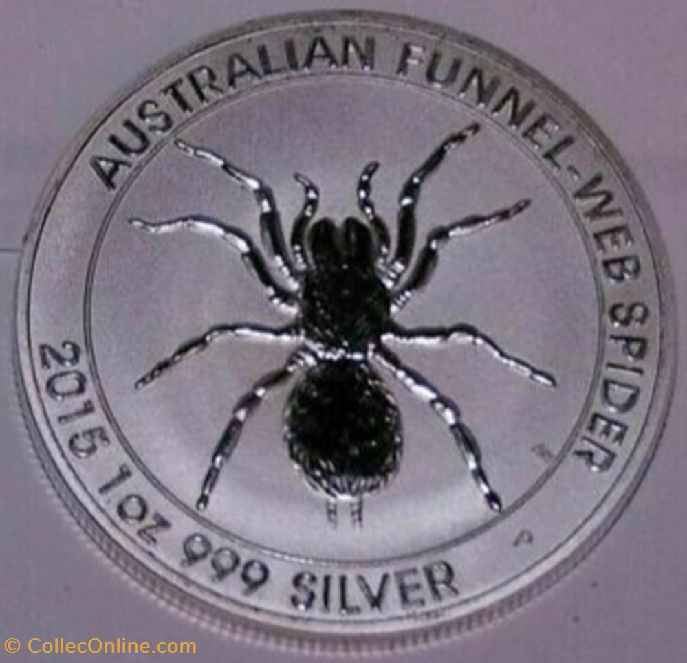1 dollar spider 2015 Australian Argent 1 Oz 999 silver monnaies monde australie 1 dollar spider 2015 australian argent 1 oz 999 silver