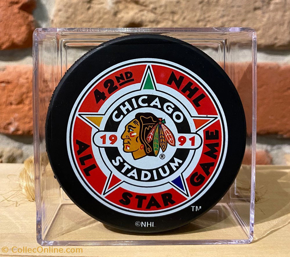 sport olympisme sports glace hockey sur rondelle all star game 1991 chicago