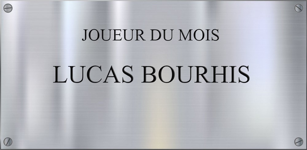 plaque joueur du mois