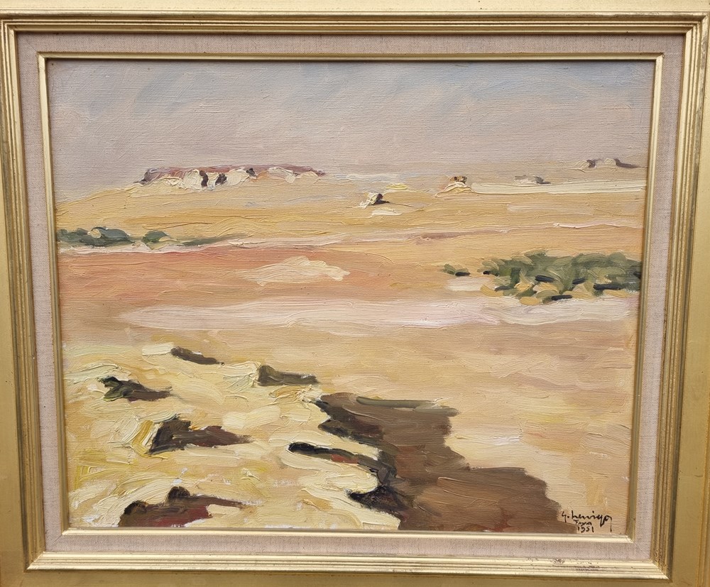 art antiquites peintures dessins vent de sable faya largeau tchad gustave hervigo