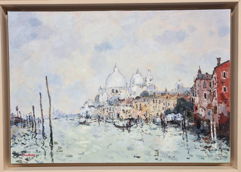 art antiquites peintures dessins venise soleil sur la salute jean pierre dubord