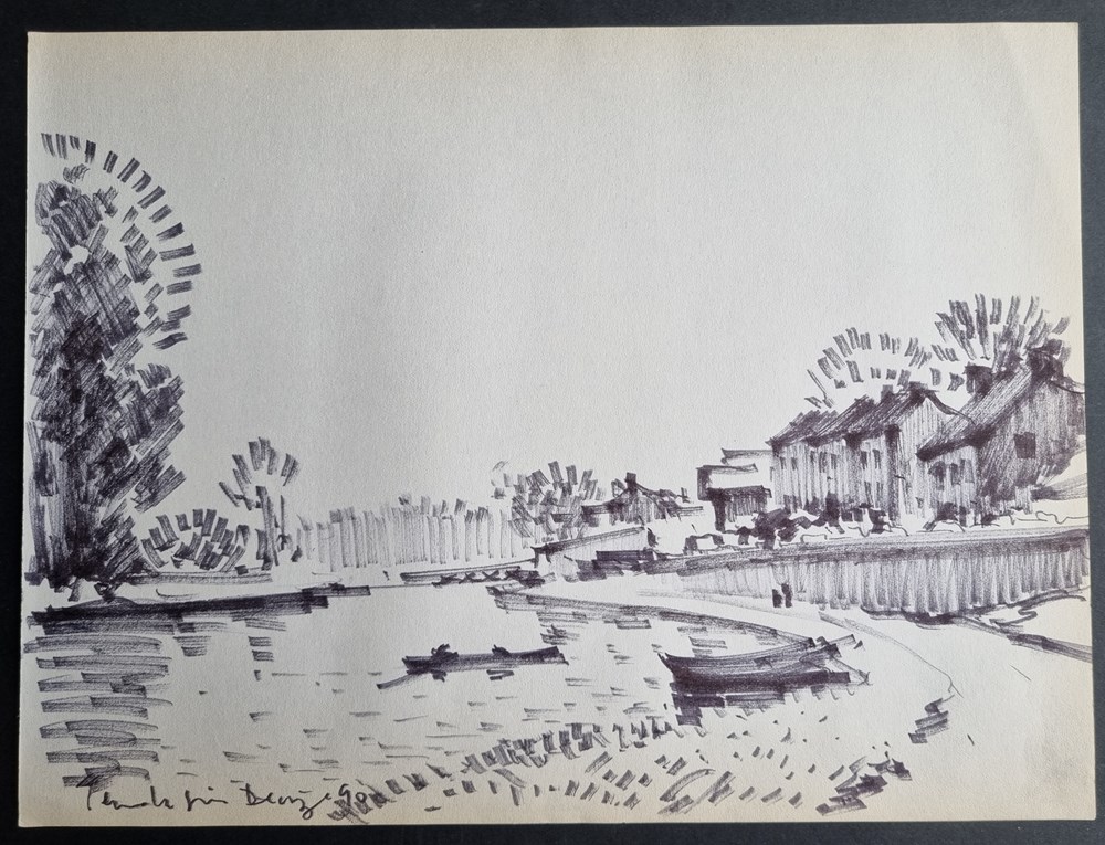 Dessin barques (Georges Ferro Lagree) art antiquites peintures dessins dessin barques georges ferro lagree