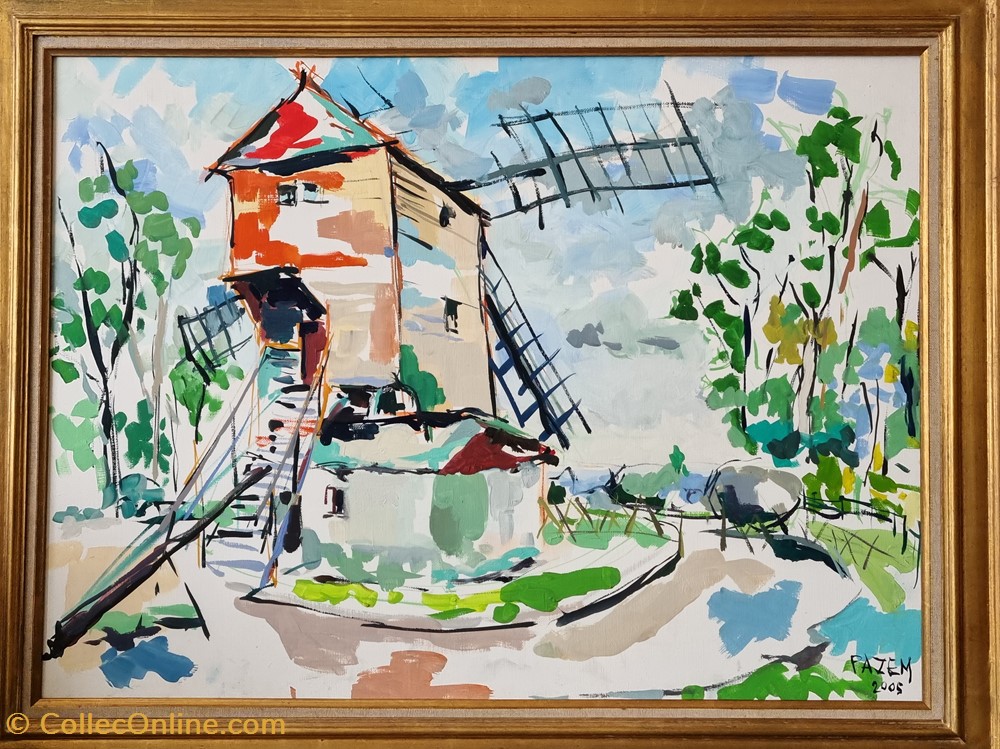 Le moulins de Sannois (Pascal Pazem) art antiquites peintures dessins le moulins de sannois pascal pazem