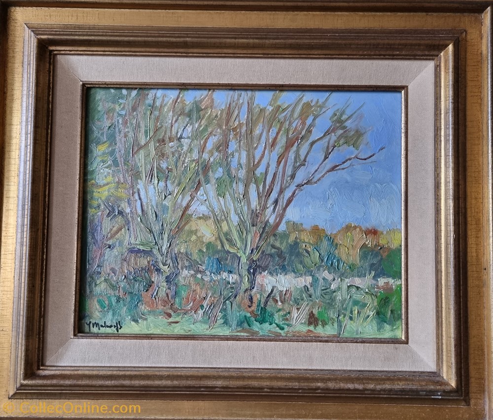 La forêt du Laarbeek à Jette (Jo Malcorps) art antiquites peintures dessins la foret du laarbeek a jette jo malcorps