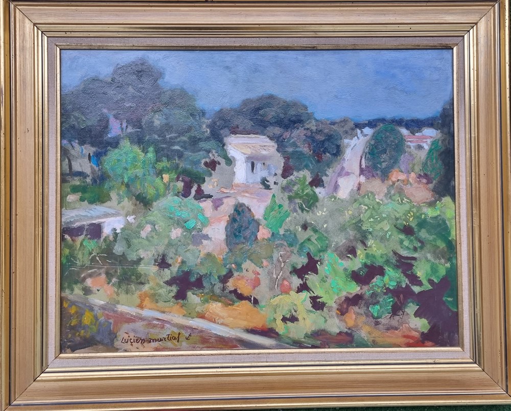 Ma petite maison au milieu des vignes (Lucien Martial) antiquites peintures dessins ma petite maison au milieu des vignes lucien martial