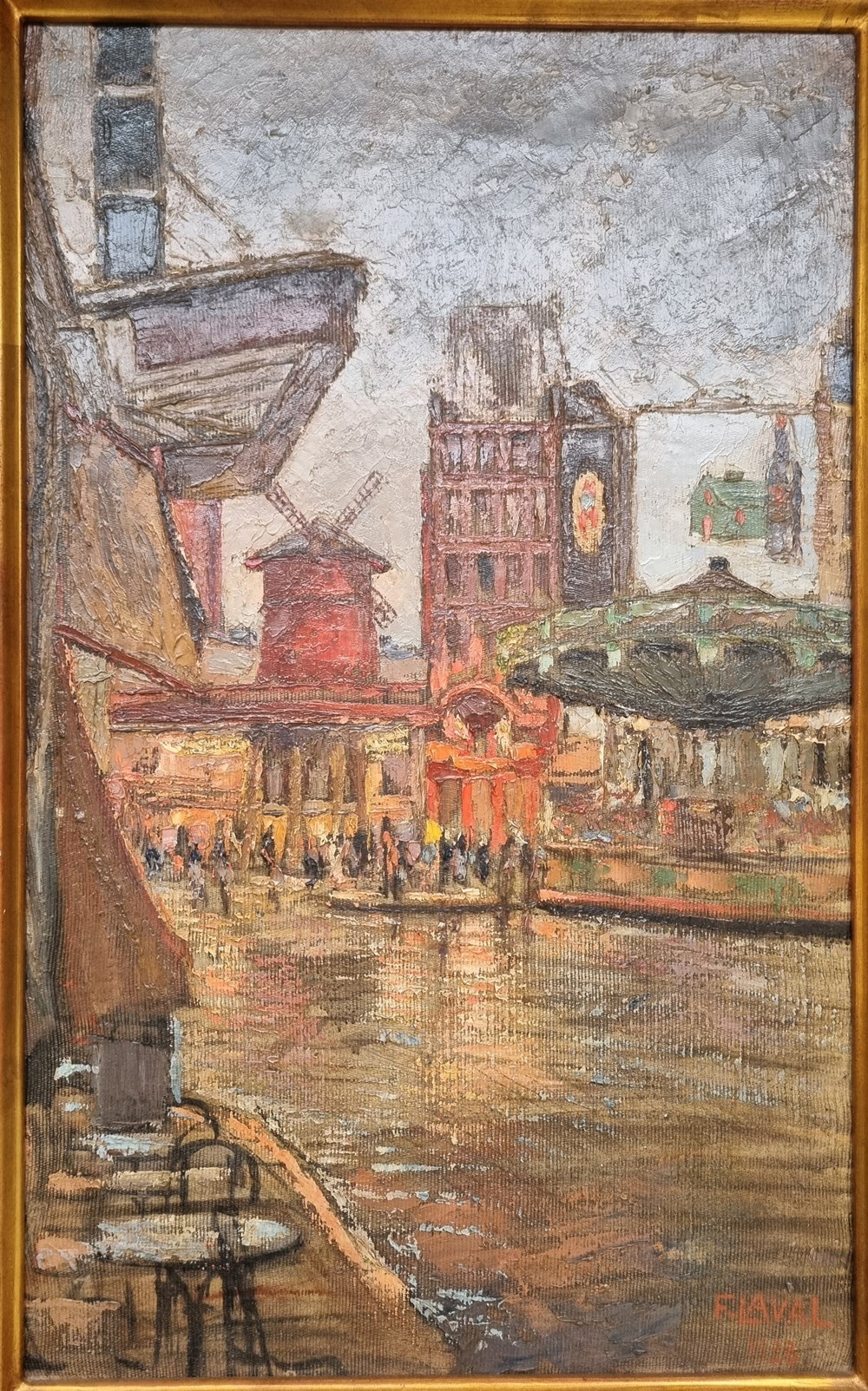 Le Moulin Rouge (Fernand Laval) art antiquites peintures dessins le moulin rouge fernand laval