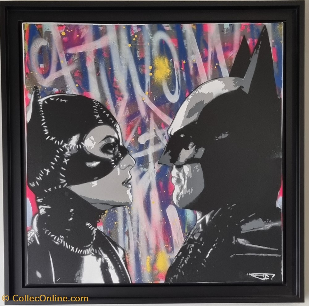 Catwoman & Batman (G. Carta) antiquites peintures dessins catwoman batman g carta