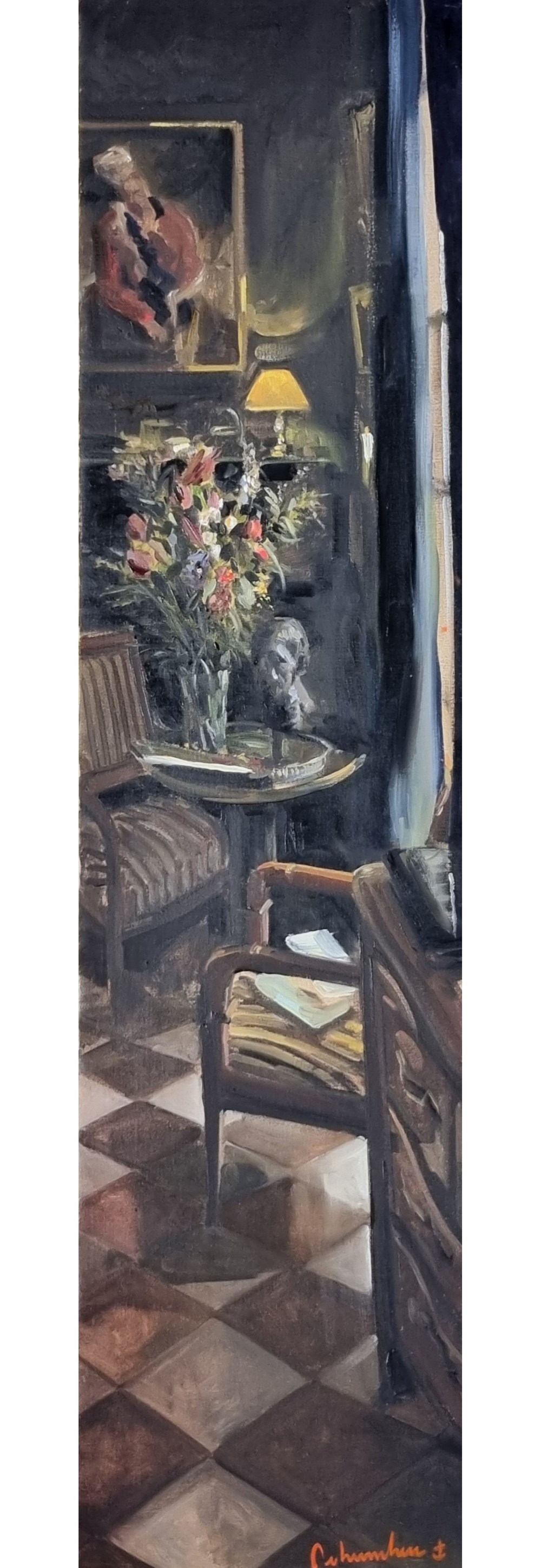 Fleurs des champs sur guéridon (Christoff Debusschere) art antiquites peintures dessins fleurs des champs sur gueridon christoff debusschere