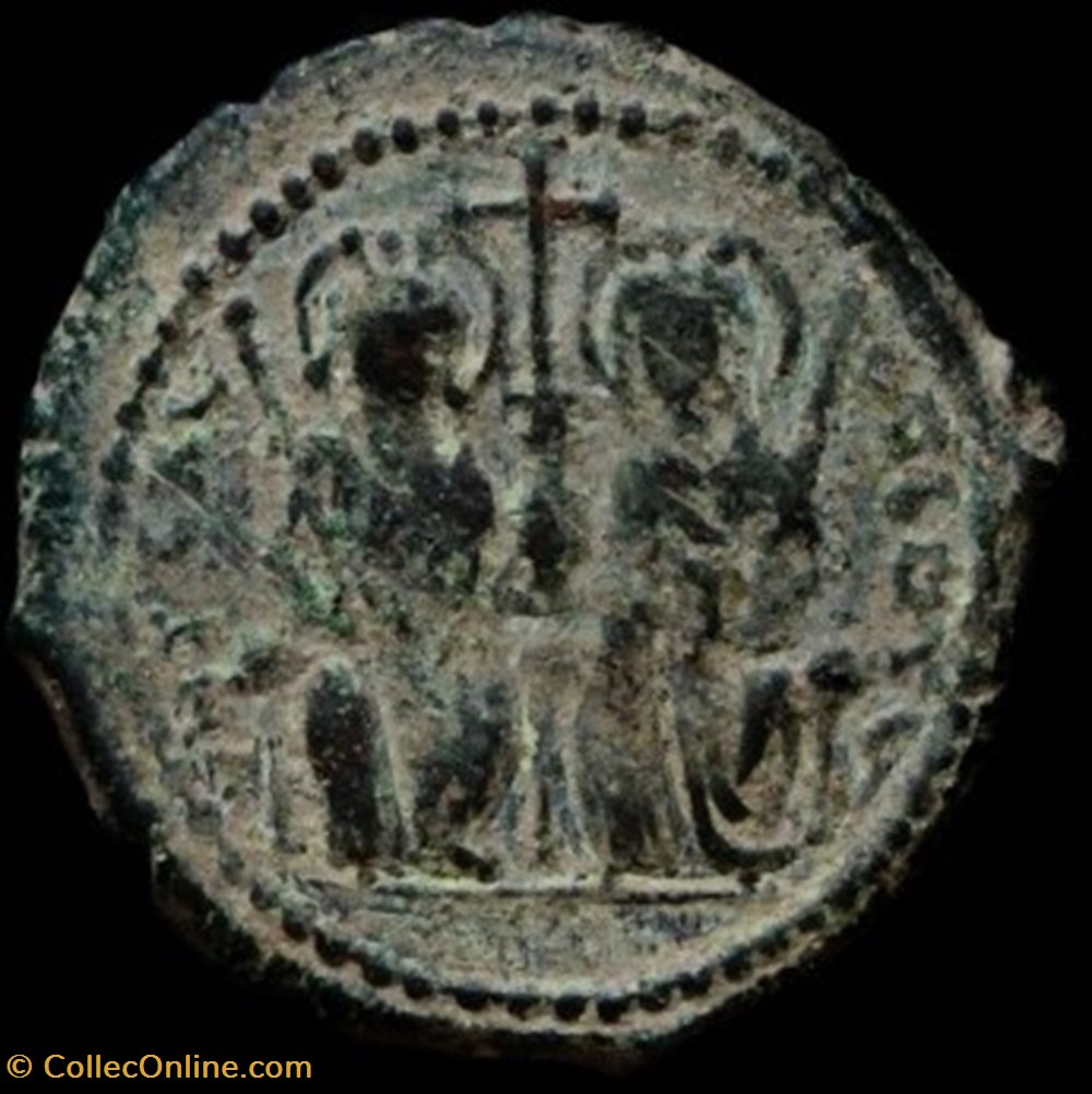 Justin II monnaies byzantines a l empire d anastase maurice tibere justin ii