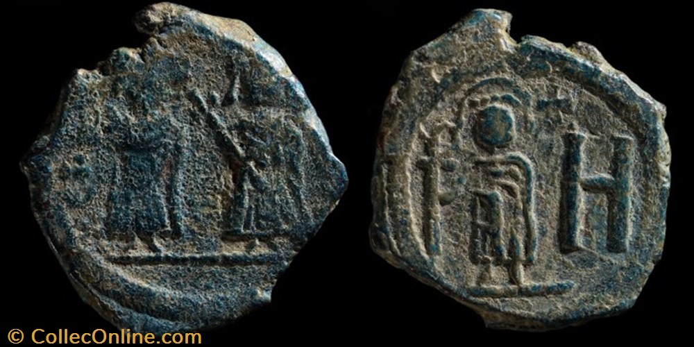 monnaie antique av jc ap byzantine follis de phocas emis a cherson 602 610