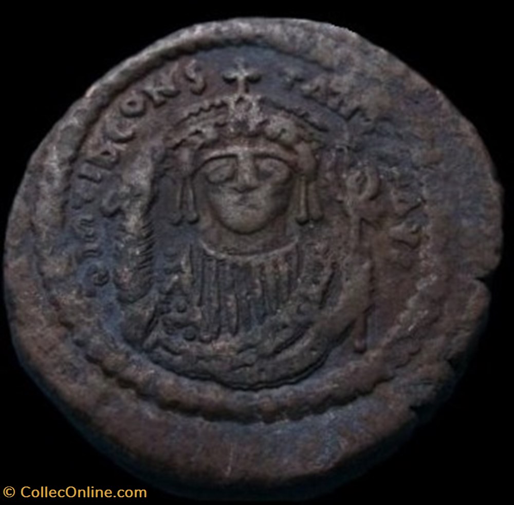 Tibère II Constantin monnaies byzantines l empire d anastase maurice tibere ii constantin