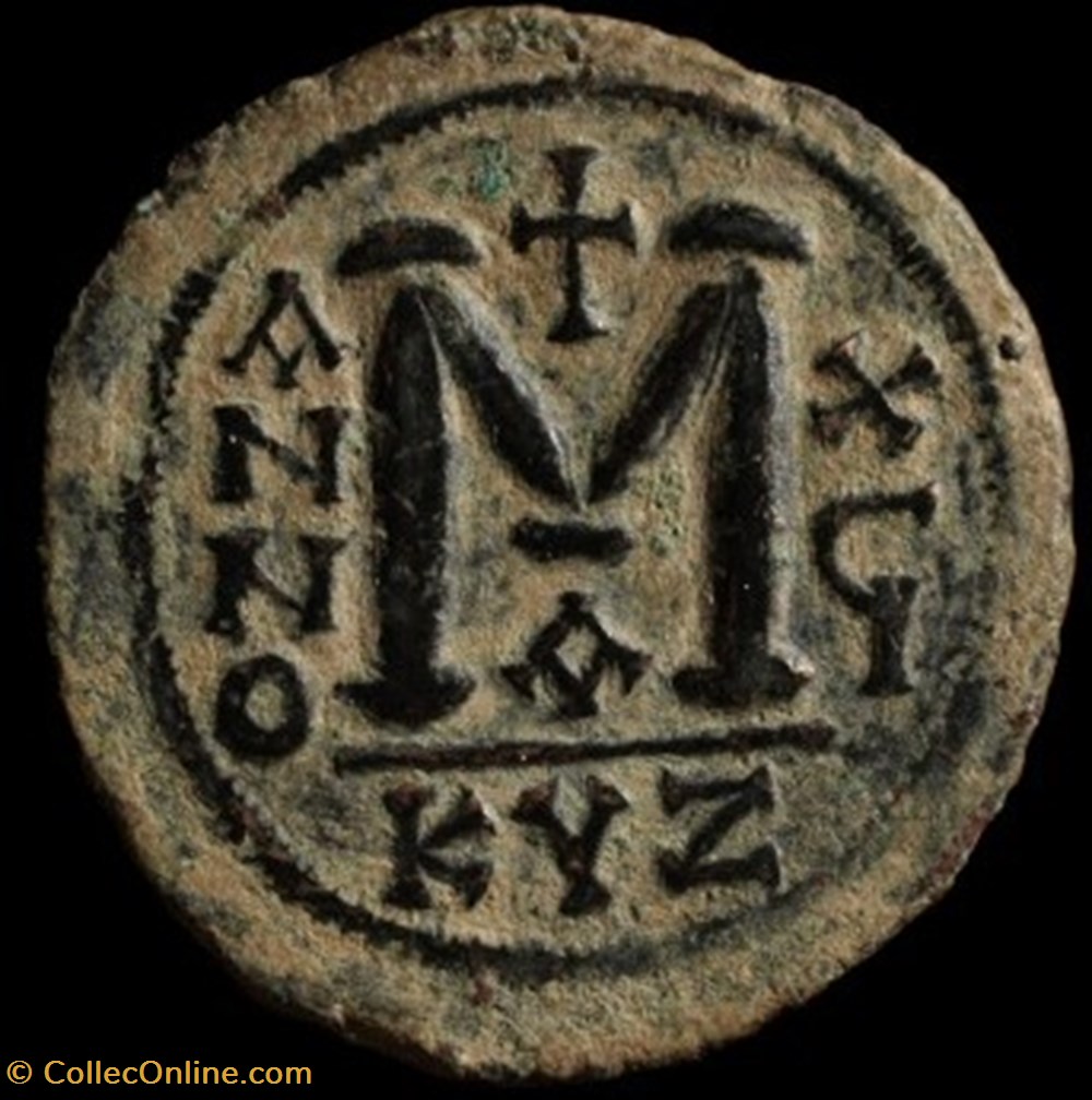 Justinien monnaies byzantines a l empire d anastase maurice tibere justinien