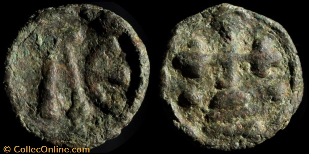Petit module émis à Cherson de Léon VI (886-912) monnaie antique av jc ap byzantine petit module emis a cherson de leon vi 886 912