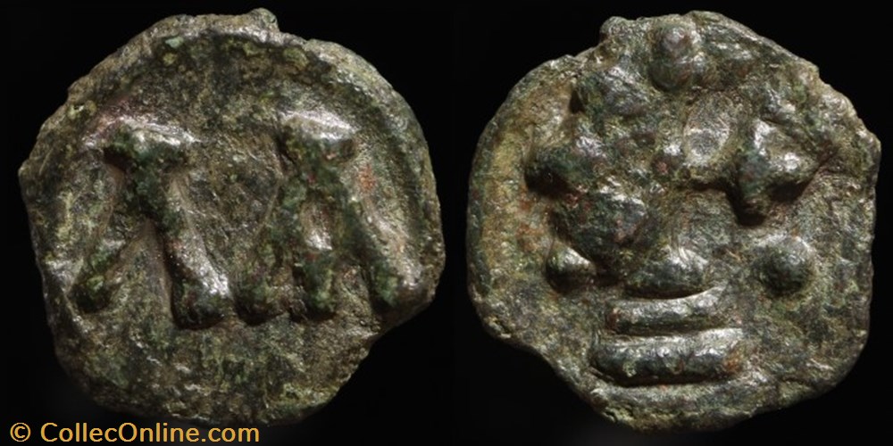 Petit module émis à Cherson de Léon VI (886-912) monnaie antique av jc ap byzantine petit module emis a cherson de leon vi 886 912