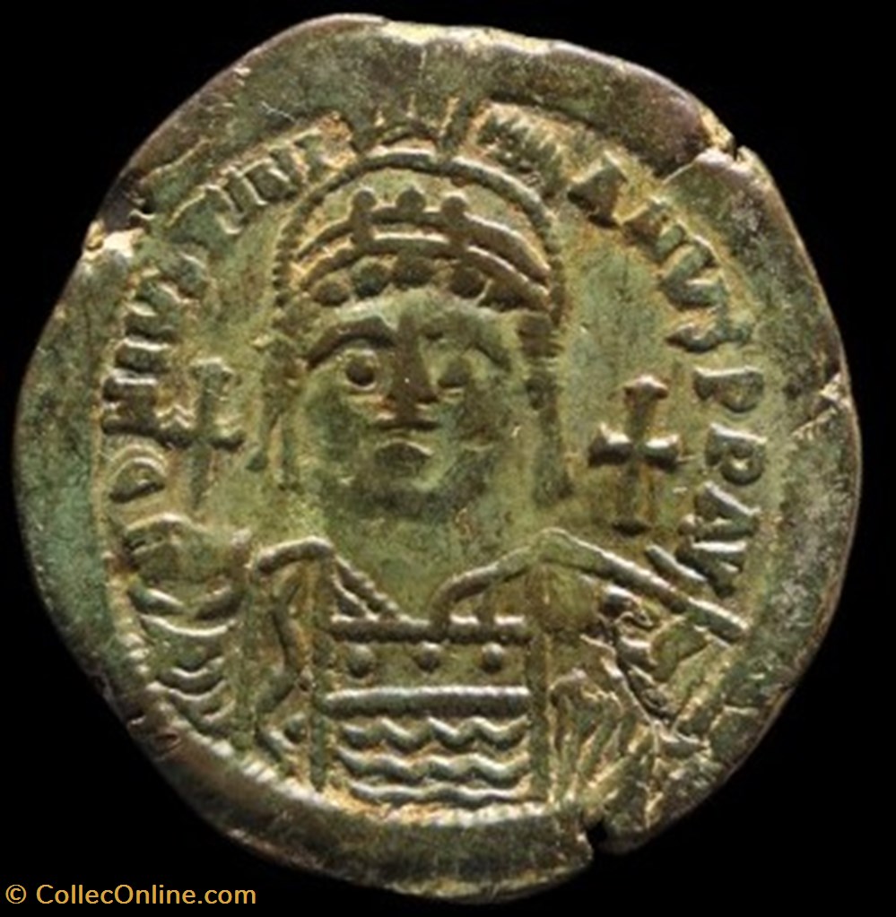 Justinien monnaies byzantines a l empire d anastase maurice tibere justinien