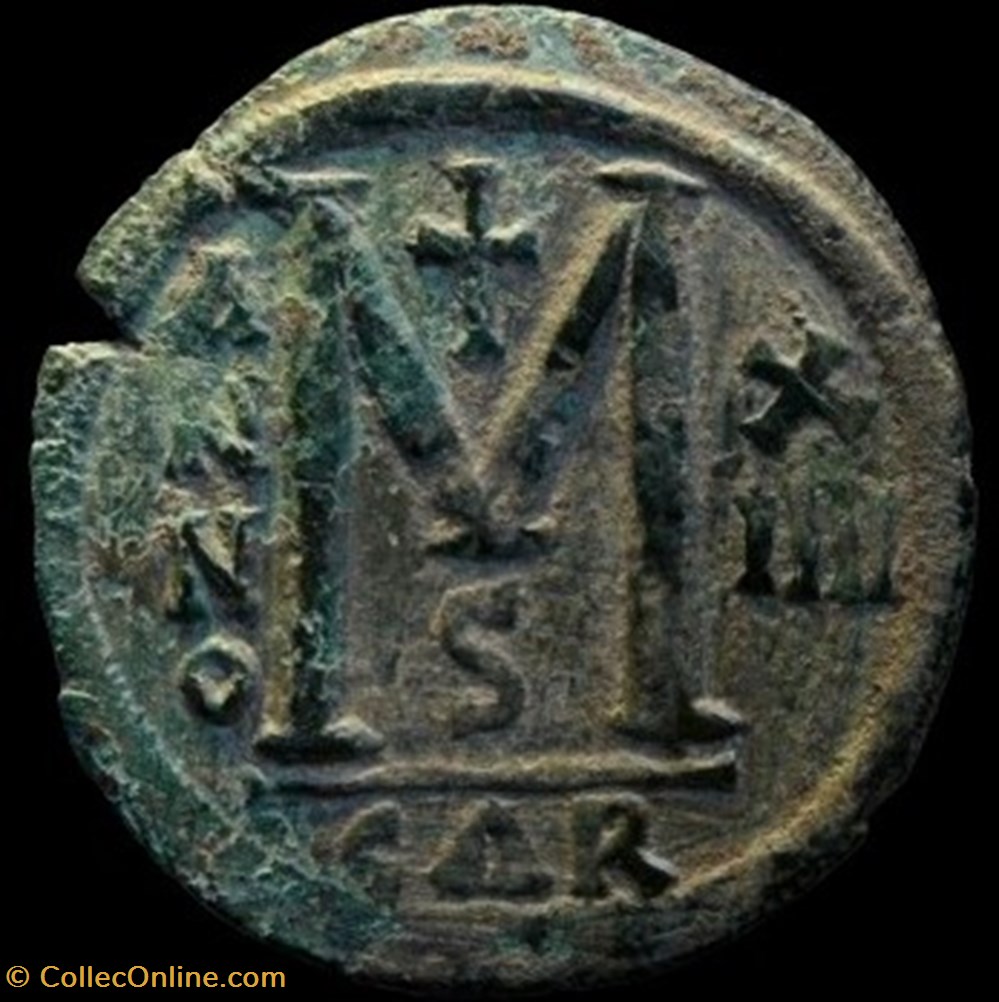 Justinien monnaies byzantines a l empire d anastase maurice tibere justinien