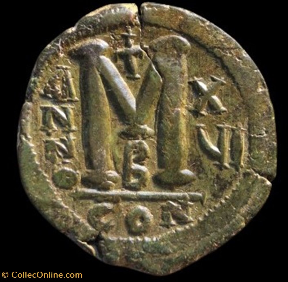 Justinien monnaies byzantines a l empire d anastase maurice tibere justinien