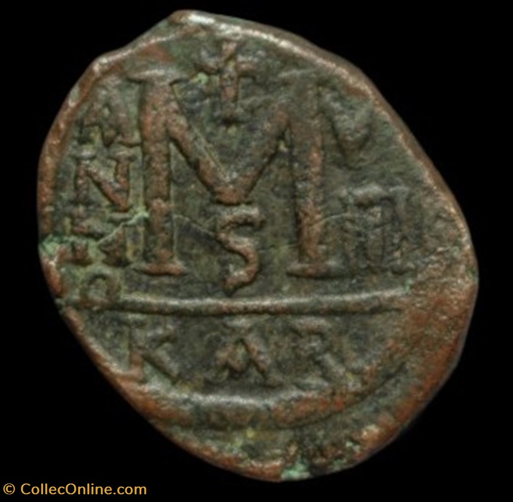 Justin II monnaies byzantines a l empire d anastase maurice tibere justin ii