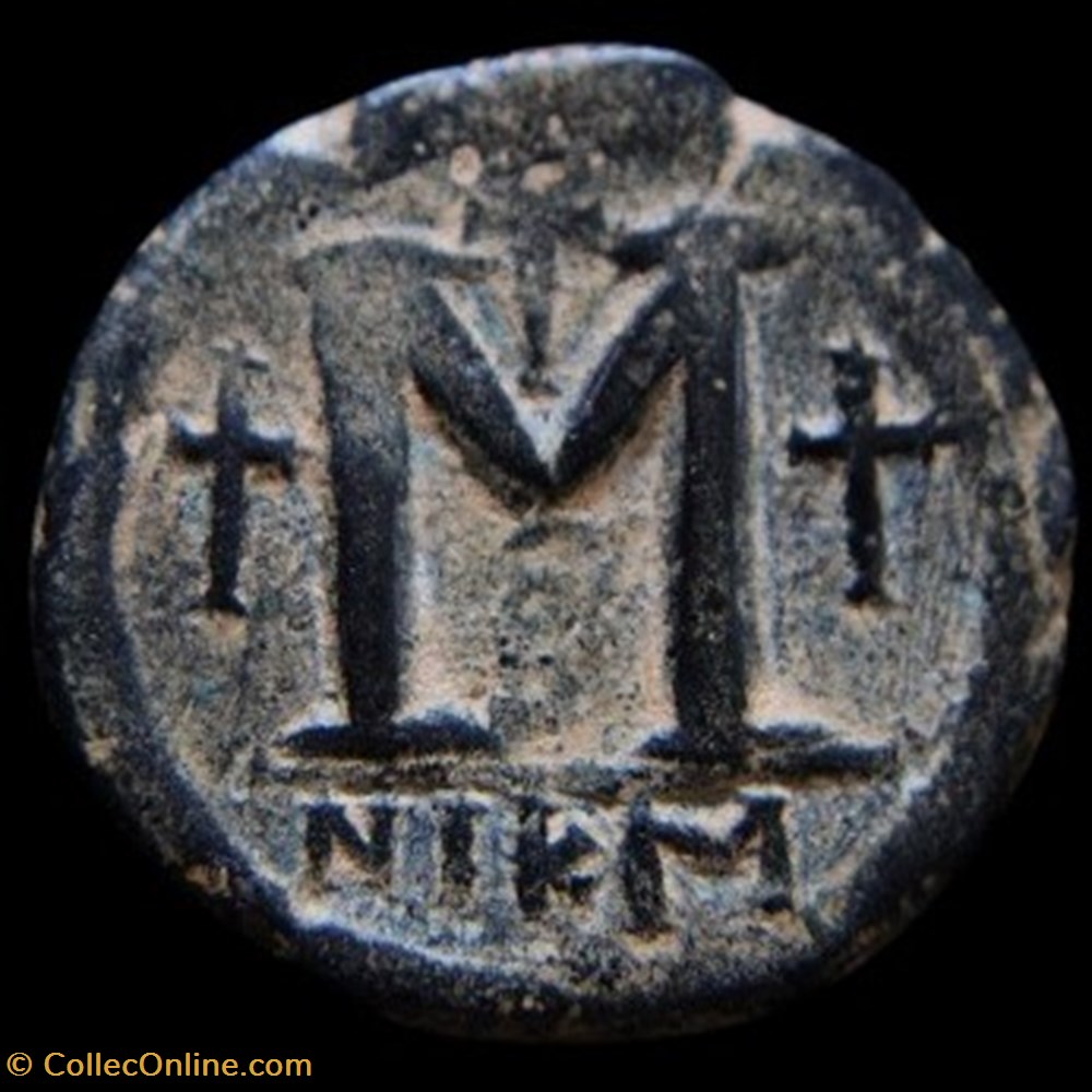 Justin I monnaies byzantines a l empire d anastase maurice tibere justin i