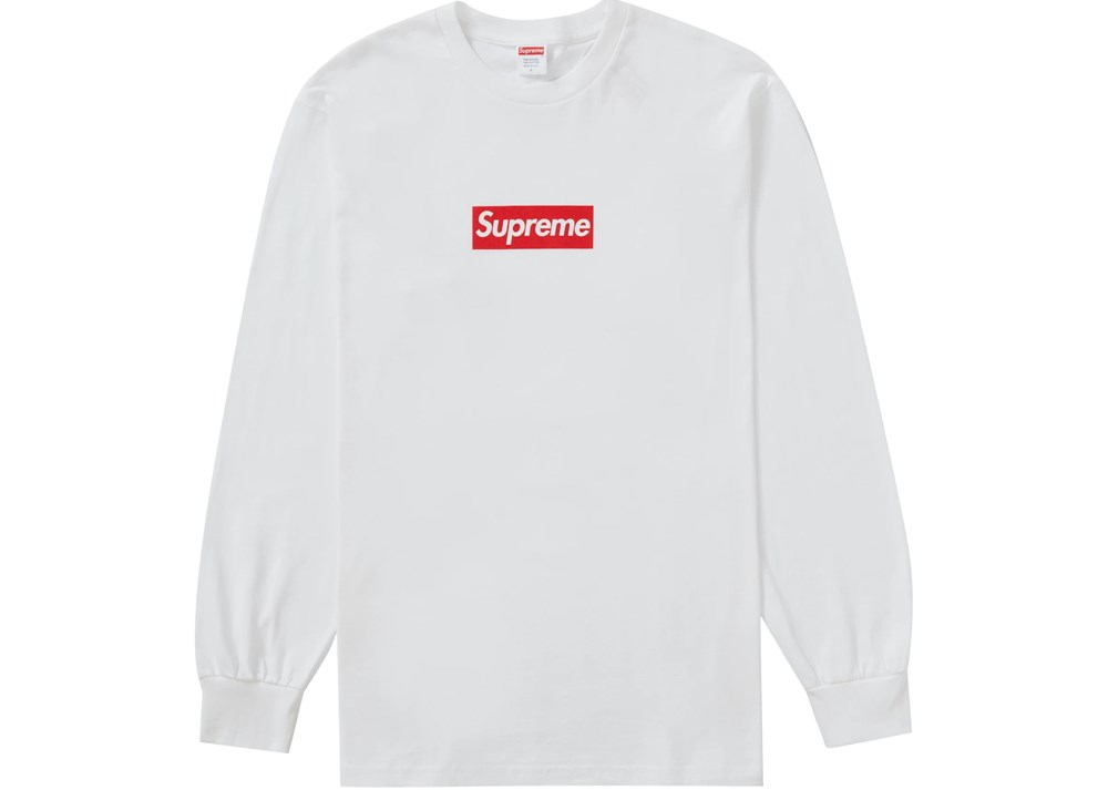 Supreme Box Logo L/S Tee White supreme box logo l s tee white