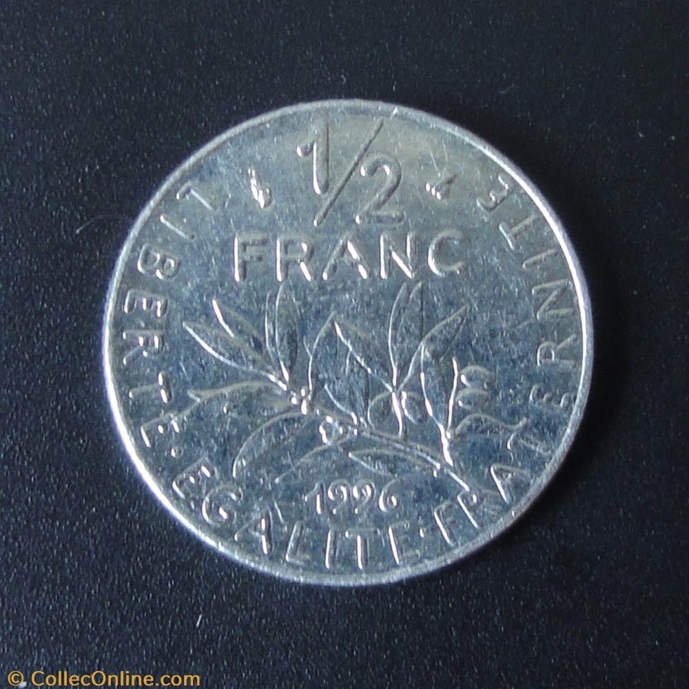 monnaie france moderne 1 2 franc 1996