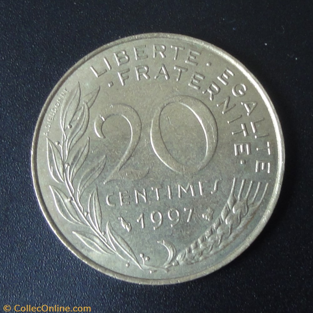 20 centimes 1997 monnaie france a moderne 20 centimes 1997