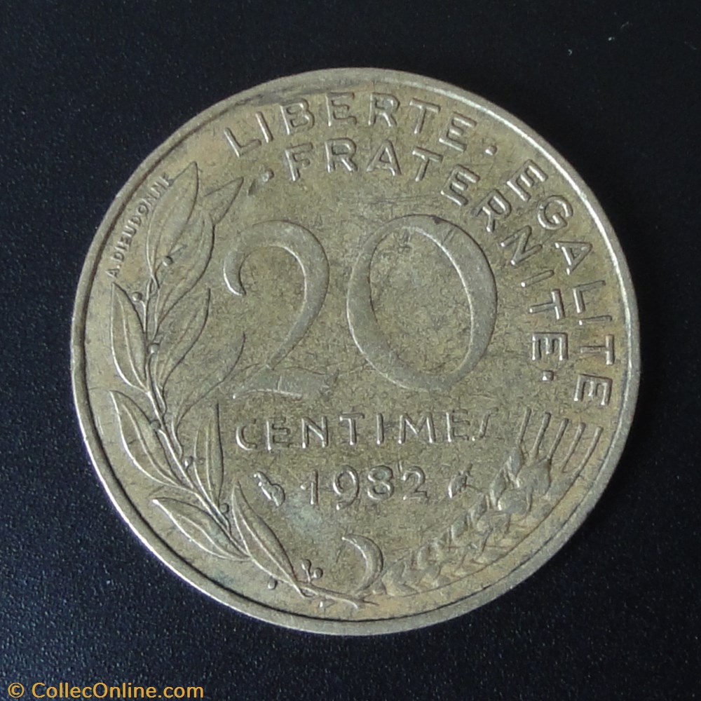 20 centimes 1982 monnaie france a moderne 20 centimes 1982