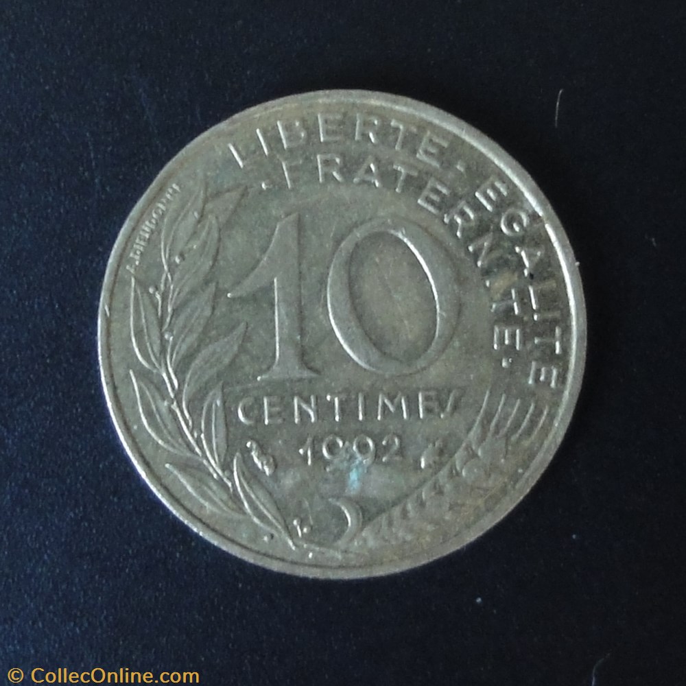 monnaie france a moderne 10 centimes 1992